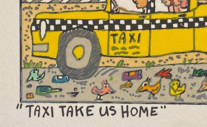 Image 3 of James Rizzi (1950-2011) - TAXI TAKE US HOME, 2002