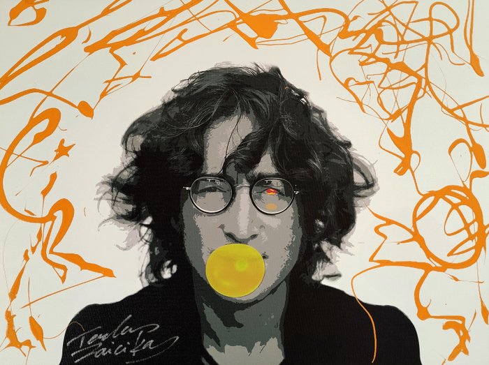 Preview of the first image of TedyZet (XX) - POP_ John Lennon & yellow balloon.
