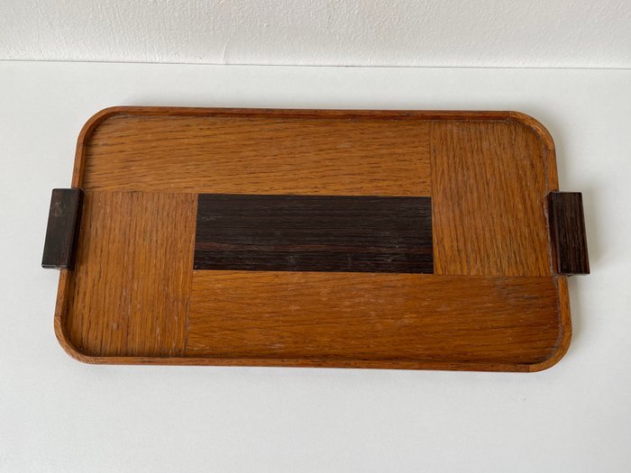 Image 2 of Art Deco tray with marquetry - Amsterdam School