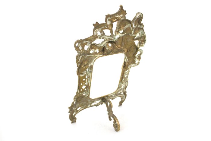 Image 3 of Picture or Mirror Frame - Victorian - Brass - 19th century