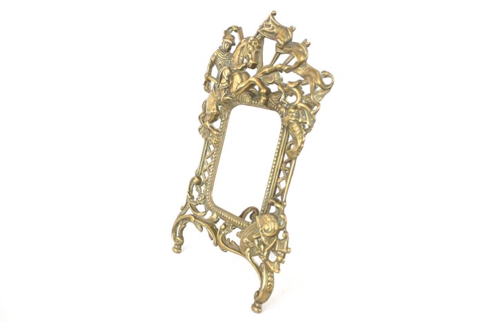 Image 2 of Picture or Mirror Frame - Victorian - Brass - 19th century