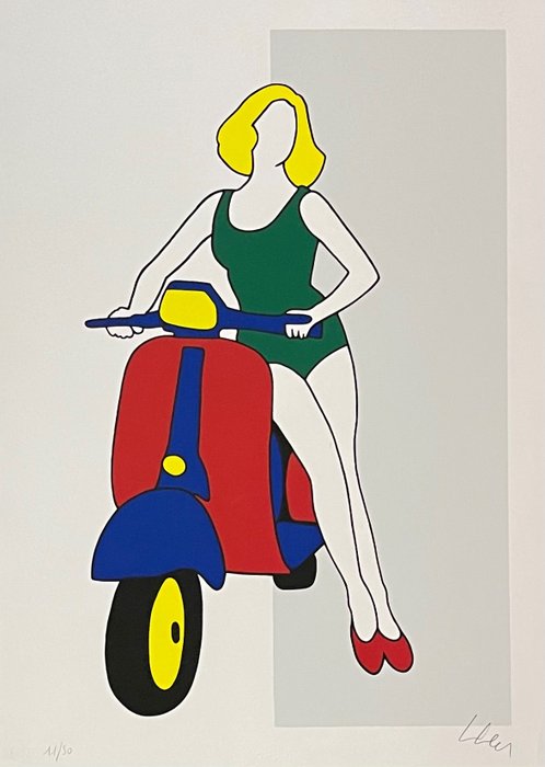 Preview of the first image of Marco Lodola (1955) - Vespa.