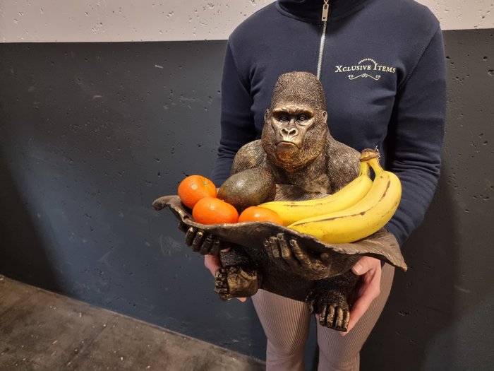 Gorilla - Fruitschaal - Hars