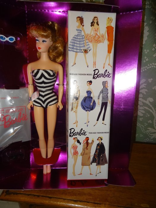 Image 2 of Mattel - Doll 35th Anniversary Special Edition Reproduction of Original 1959 Barbie - 1990-1999 - U