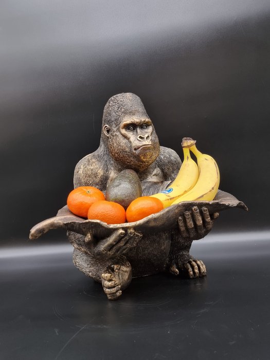 Gorilla - Bol de fructe - răşină