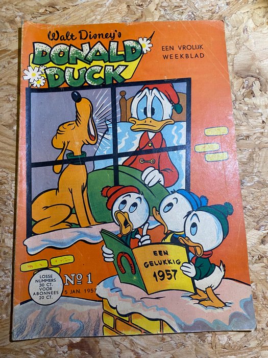 Image 3 of Donald Duck Weekblad 1 - 52 - Jaargang 1957 - Stapled - First edition
