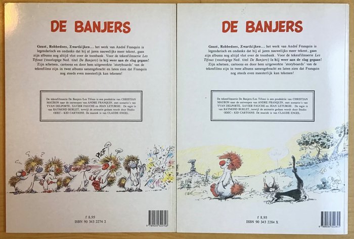 Image 3 of Franquin - 4 albums - Archief Franquin + Guust laadt zijn batterijen op + De Banjers 1 +2 - First e