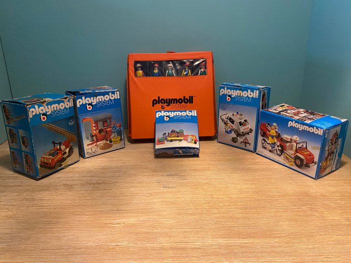 Preview of the first image of Playmobil - Playmobil suitcase with various sets (not complete) - 1980-1989.