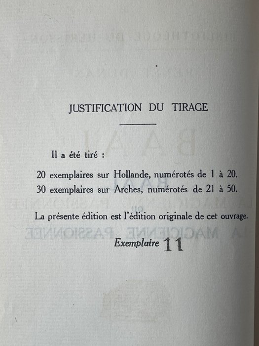 Image 3 of Renée Dunan - Baal ou la magicienne passionnée [ex. sur Hollande] - 1924