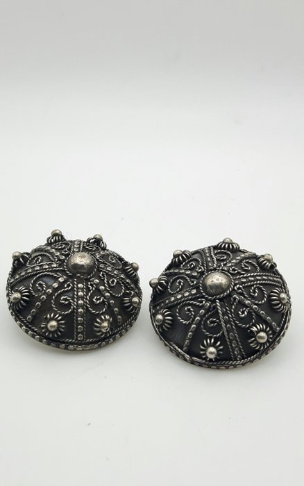 Image 2 of Zeeuws - 925 Silver - Brooch, Earrings