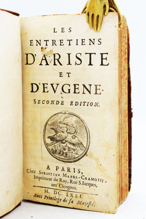 Preview of the first image of Dominique Bouhours - Les Entretiens D'Ariste Et D'Eugène - 1671.