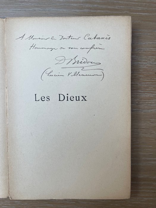 Image 3 of Signé; Lucien Villeneuve - Les Dieux - 1901