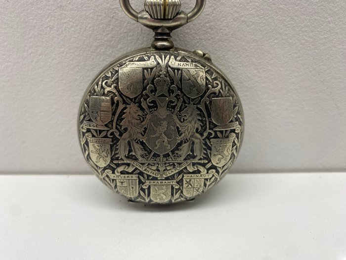 Preview of the first image of Roskopf - L’Heure Nationale Belge - pocket watch NO RESERVE PRICE - Men - 1901-1949.