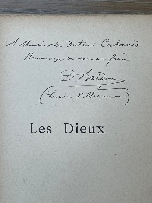 Preview of the first image of Signé; Lucien Villeneuve - Les Dieux - 1901.