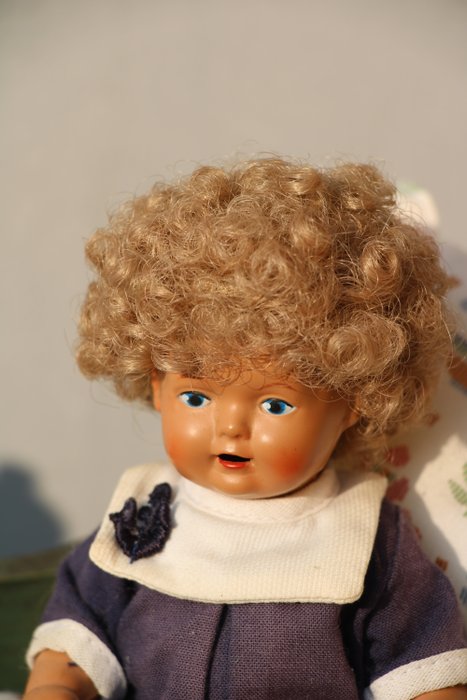 Image 3 of Schildkröt - Vintage - sitting doll with curly head - 1950-1959 - Germany