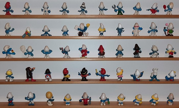 Image 3 of Schleich / Bully - 50 Smurfs (Le Schtroumps) - 1960-1969