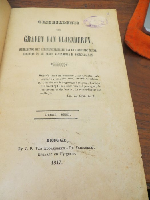 Image 2 of Grégoire Augustin vande Kerckhove - Geschiedenis der graven van Vlaenderen - 1849