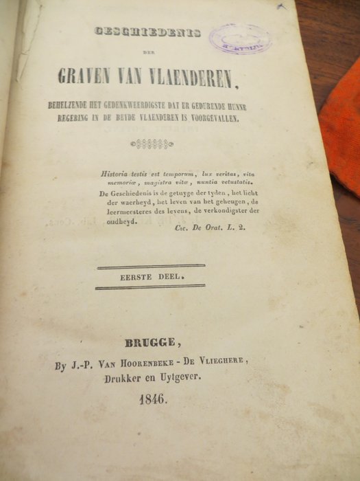 Image 3 of Grégoire Augustin vande Kerckhove - Geschiedenis der graven van Vlaenderen - 1849