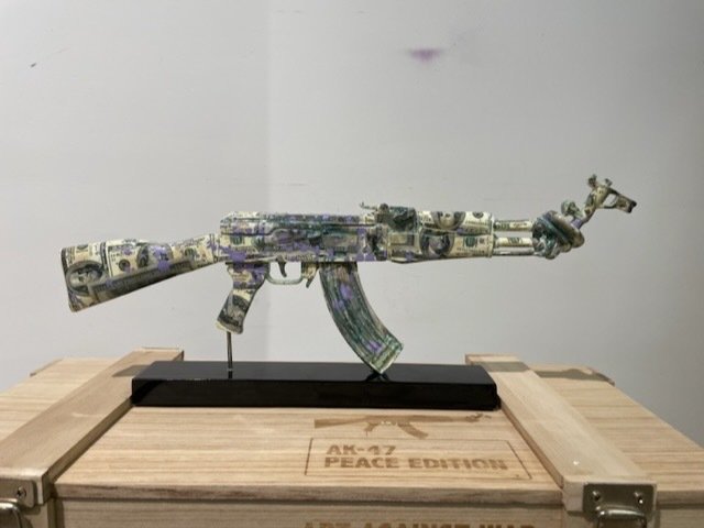 Image 2 of Van Apple - Art Against War - Dollar Amex AK-47