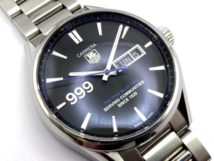 Preview of the first image of TAG Heuer - Carrera The Thin Blue Line - Réf. WAR201L.BA0723 - Men - 2011-present.