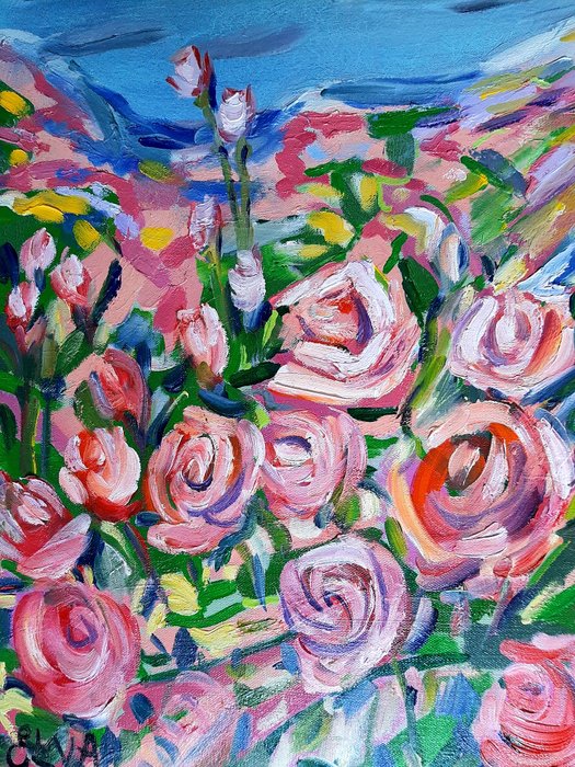 Image 2 of Elena Polyakova (1970) - Roses bloom