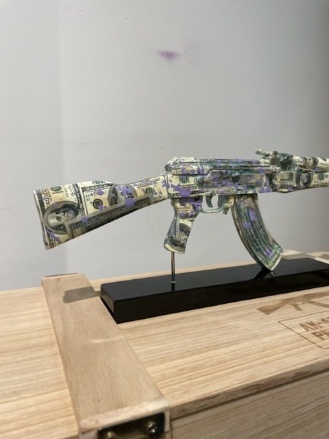 Image 3 of Van Apple - Art Against War - Dollar Amex AK-47