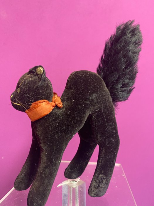Image 2 of Steiff - Vintage - EAN 7410 - Black Tom Cat - 1950-1959 - Germany