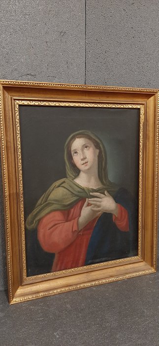 Image 2 of Virgin announced (1) - Oil on canvas - Late 19th century