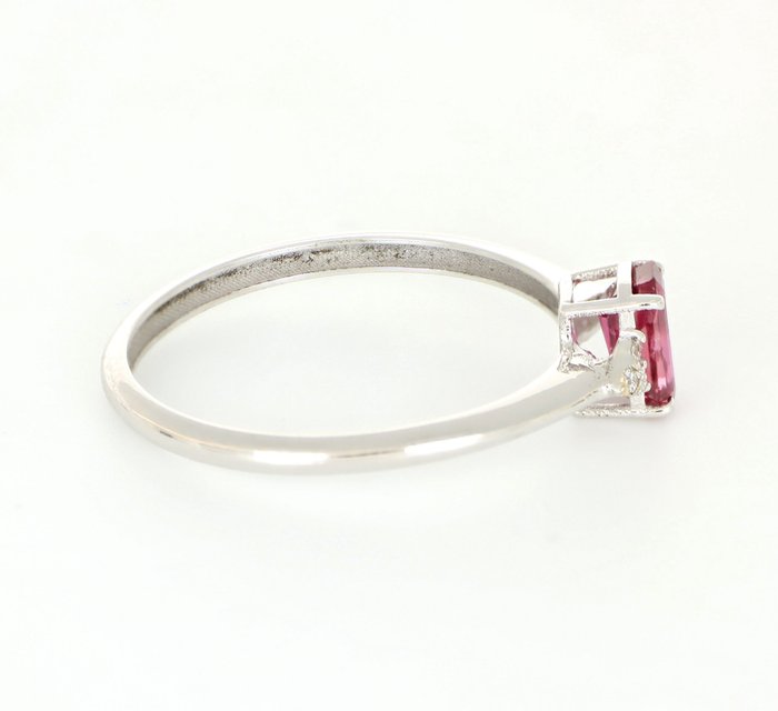 Image 3 of 14 kt. Gold - Ring Ruby - Diamonds