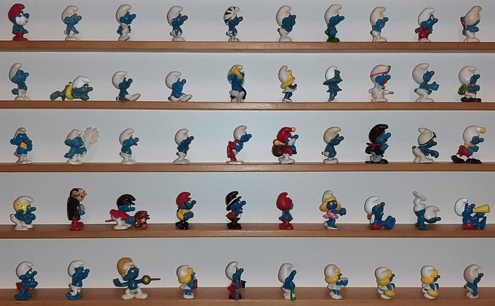 Image 2 of Schleich / Bully - 50 Smurfs (Le Schtroumps) - 1960-1969