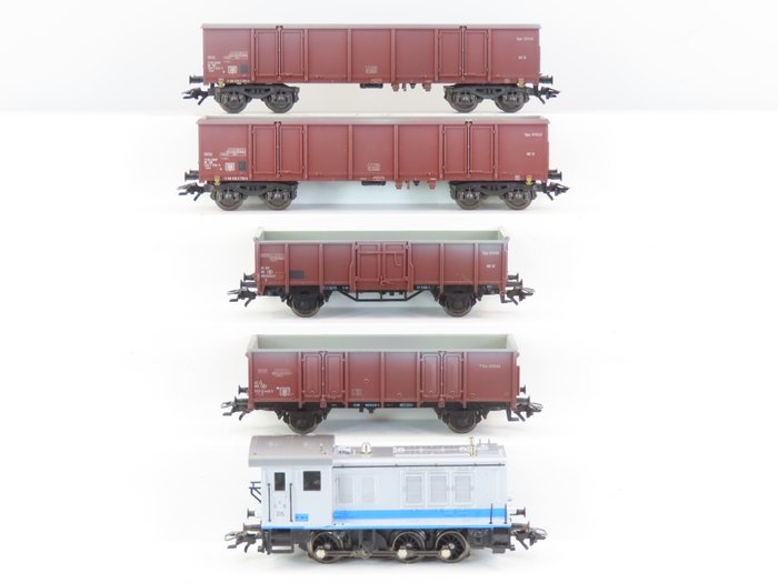 Image 2 of Märklin H0 - 2848 - Train set - 5-part set "Cement train" with diesel locomotive CCB 215 with 4 ope