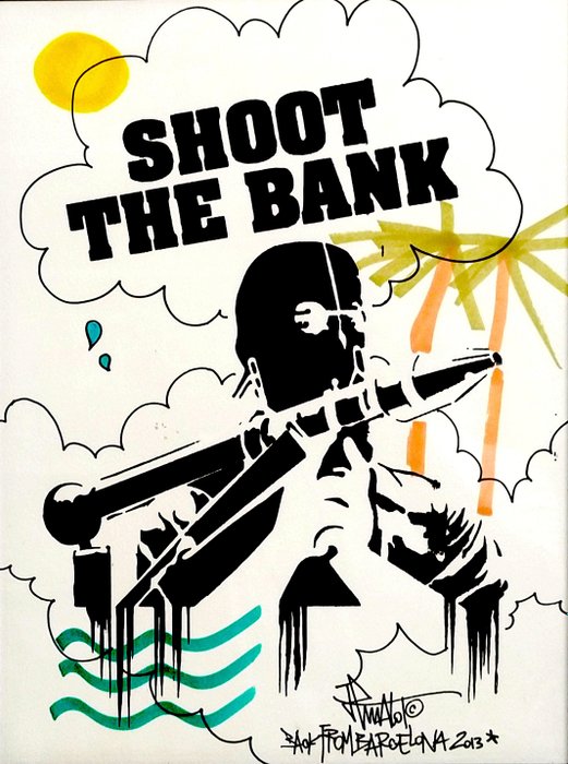 Preview of the first image of Jp Malot (1973) - Shoot the bank barcelona 2013.