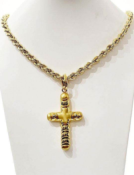Preview of the first image of 18 kt. Gold, Yellow gold - Necklace with pendant.