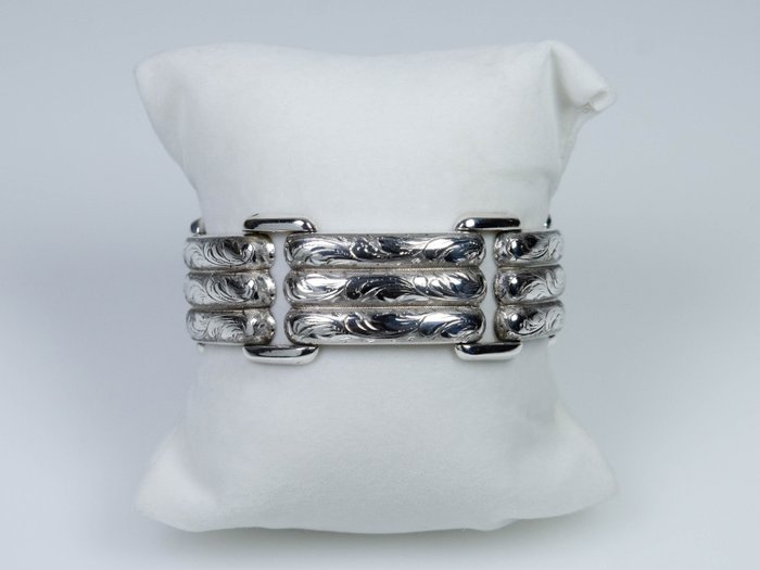 Image 2 of 900 Silver - Bracelet - Handwork - Engraving