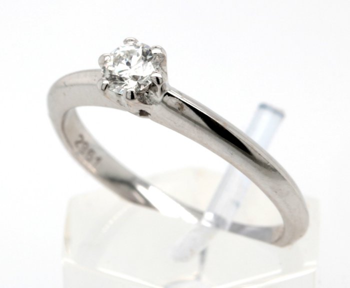 Image 3 of 18 kt. White gold - Ring - 0.25 ct Diamond - Diamonds