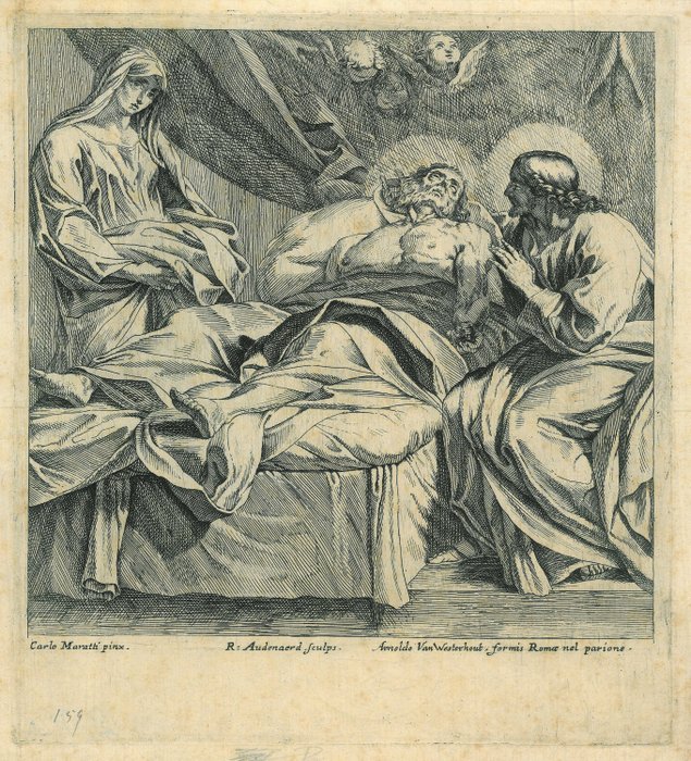 Preview of the first image of Robert van Audenaerd (1663-1743) - Dood van de heilige Jozef.