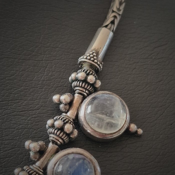 Image 3 of Labradoriet maansteen regenboog - 925 Silver - Necklace