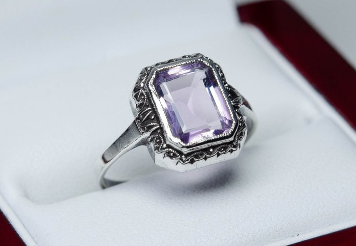 Image 3 of 935 Silver - Ring - Amethyst (tested)