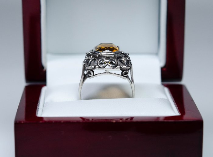 Image 2 of 800 Silver - Ring - Citrine (tested)
