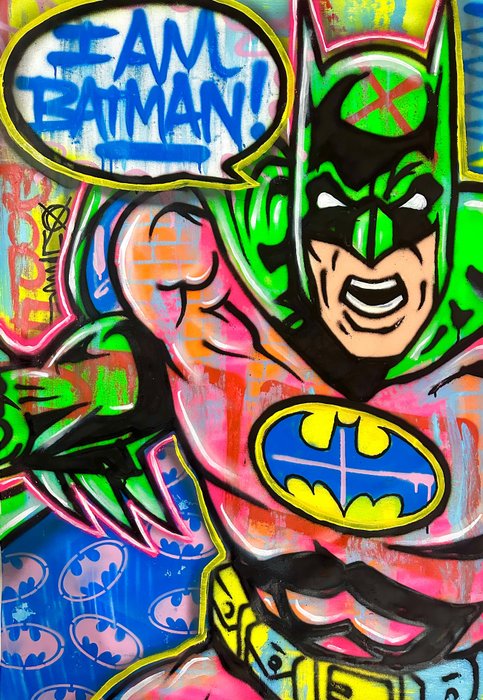 Preview of the first image of Doped Out M (1988) - I am Batman - Spraypaint.