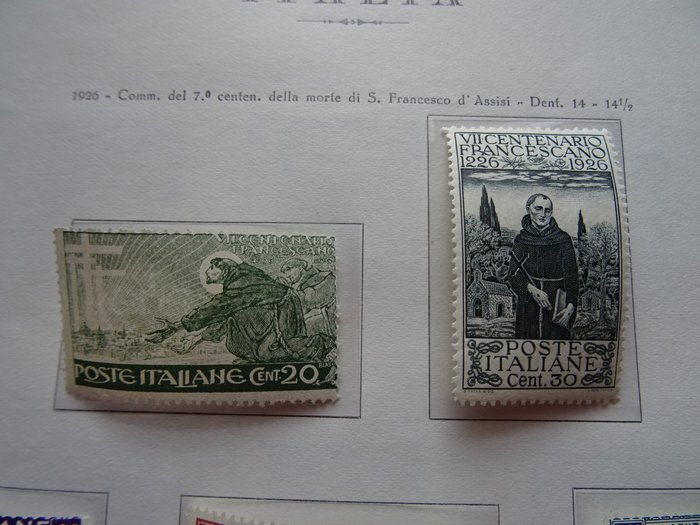 Image 2 of Italy Kingdom 1926 - Death of St Francis, 8 values