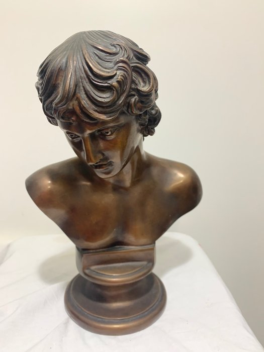 Image 3 of Dal modello di Vincenzo Gemito - Fonderia Gemito Napoli - Sculpture, potter's bag (1) - Bronze (pat