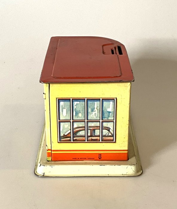 Image 2 of MS - Michael Seidel - Tin toy - Shell Service - Western Germany - money box - 1950-1959 - Germany