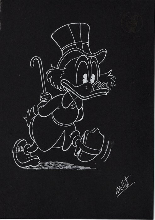 Preview of the first image of Uncle Scrooge - Signed Original Drawing by Millet.