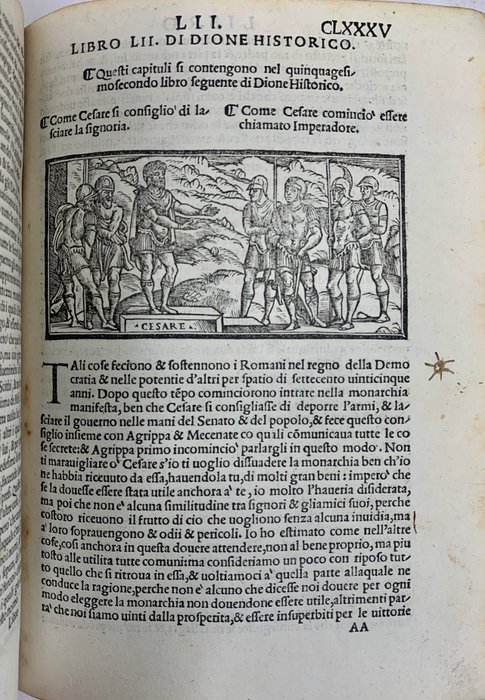 Image 3 of Cassio Dione - Delle guerre & fatti de romani - 1533