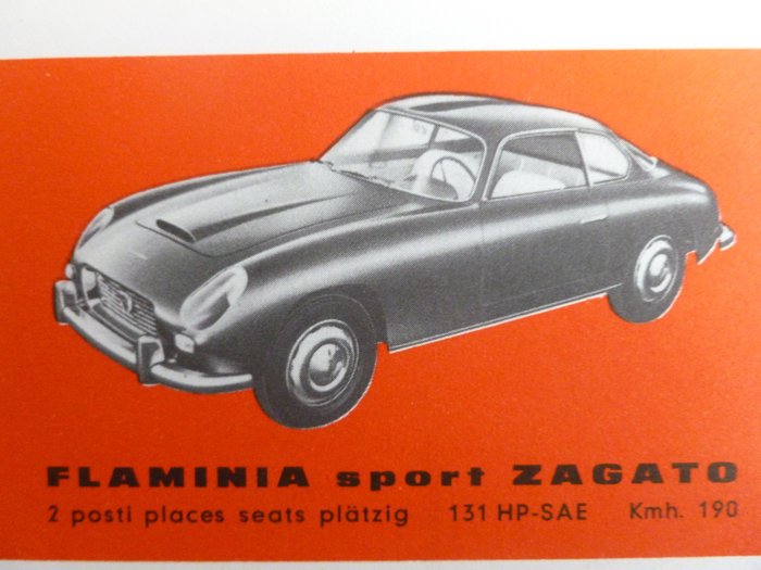 Preview of the first image of Brochures/catalogues - Lancia Appia / Flaminia Coupe / G.T.E. / Convertible ( Zagato, Vignale, Pini.