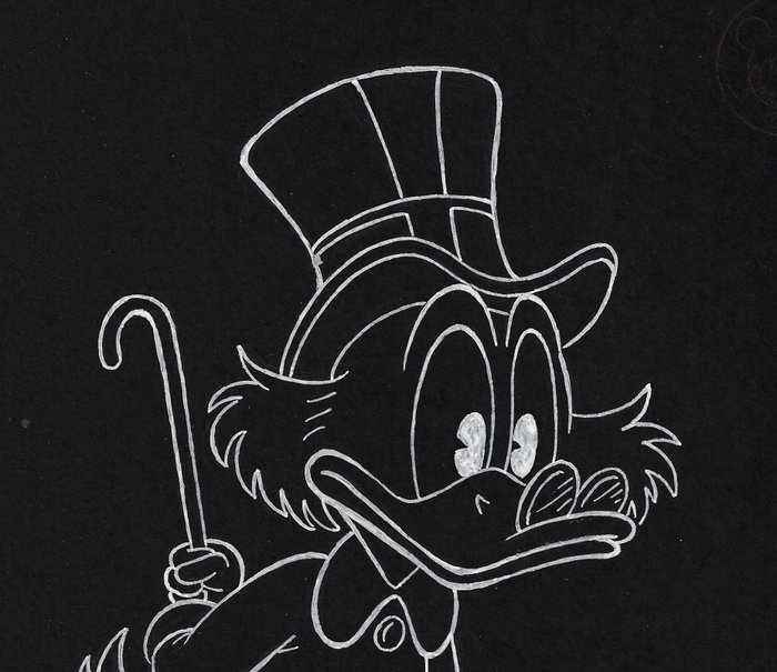 Image 2 of Uncle Scrooge - Signed Original Drawing by Millet