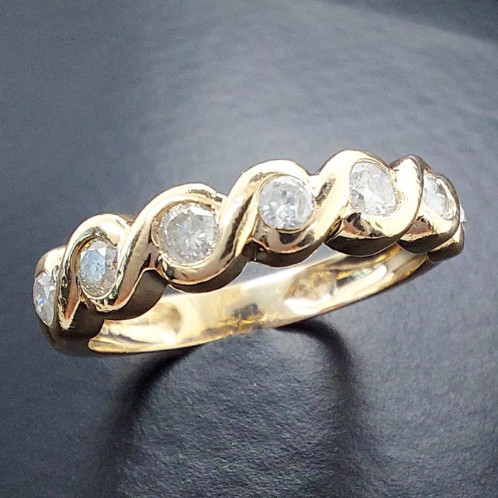 Preview of the first image of MV Vintage Eternity - 9 kt. Yellow gold - Ring - 0.33 ct Diamond.