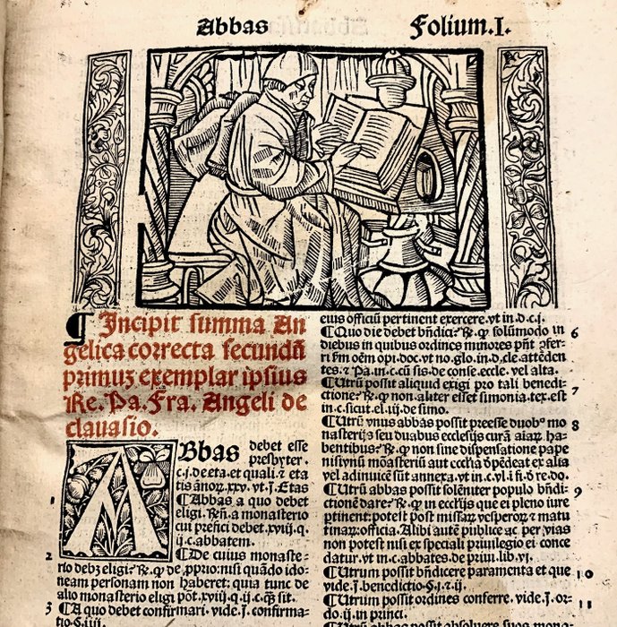 Preview of the first image of Angelus Carletus de Clavasio - Summa Angelica de casibus conscientie - 1512.