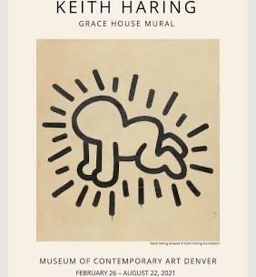 Image 2 of Keith Haring (after) - Grace House Mural - Exhibition Poster